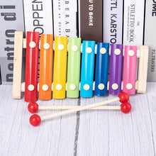 Load image into Gallery viewer, HOT SALE Baby Toys Colorful Wooden Blocks Baby Music Rattles Graphic Cognition Early Educational Toys For Baby 0-12 Months